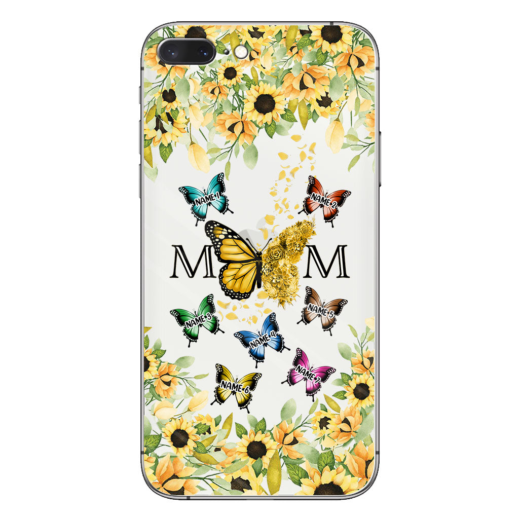 We Love You - Personalized Mother Clear Phone Case