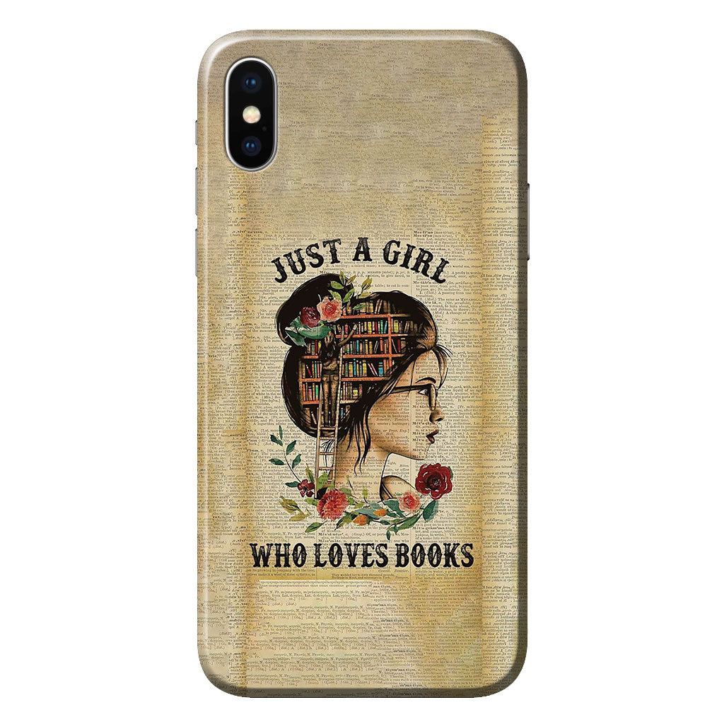 Just A Girl - Book Phone Case