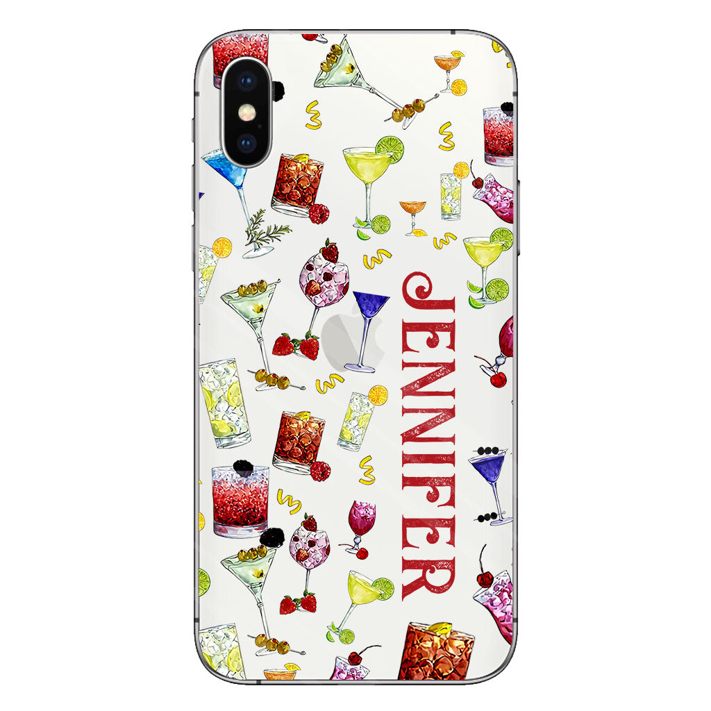 Summer Vibes - Personalized Cocktail Clear Phone Case