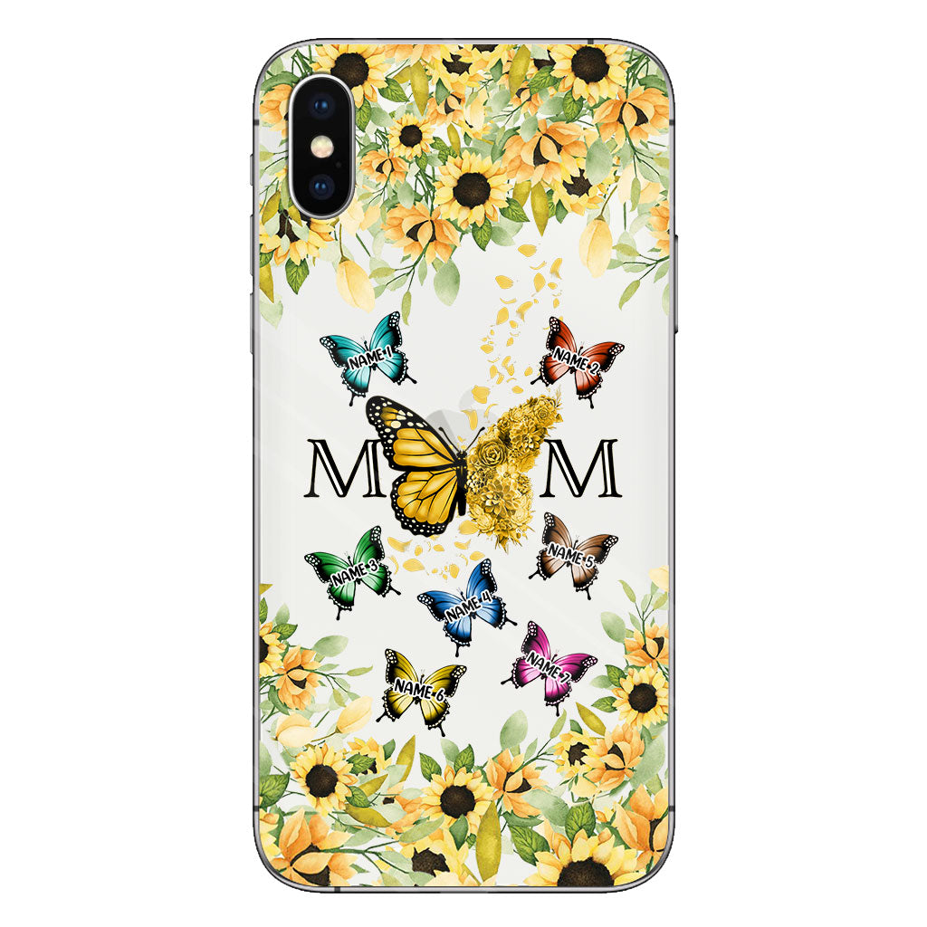 We Love You - Personalized Mother Clear Phone Case