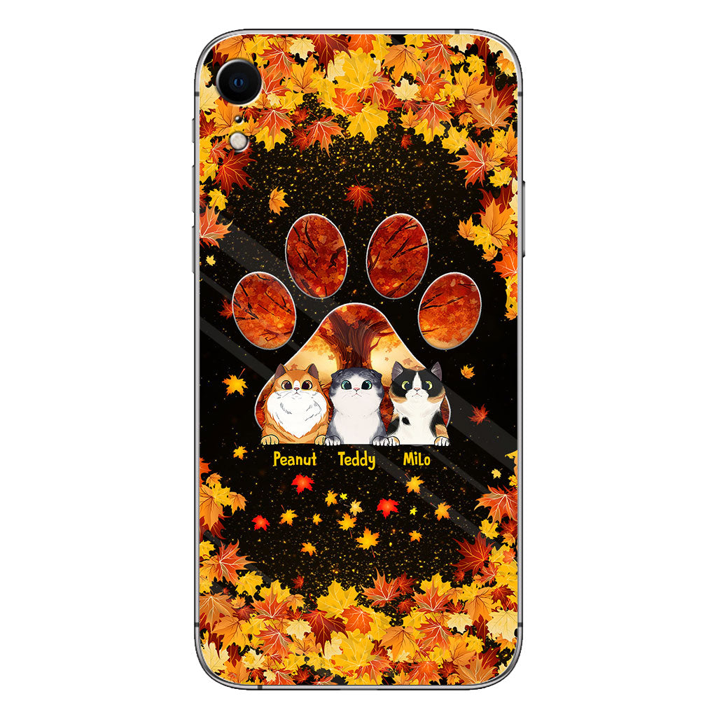 Hello Fall - Personalized Cat Phone Case