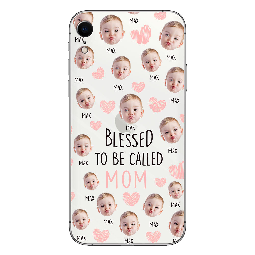 Blessed To Be Called Mom - Personalized Mother Clear Phone Case