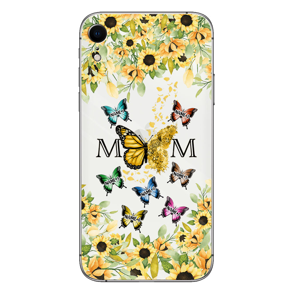 We Love You - Personalized Mother Clear Phone Case