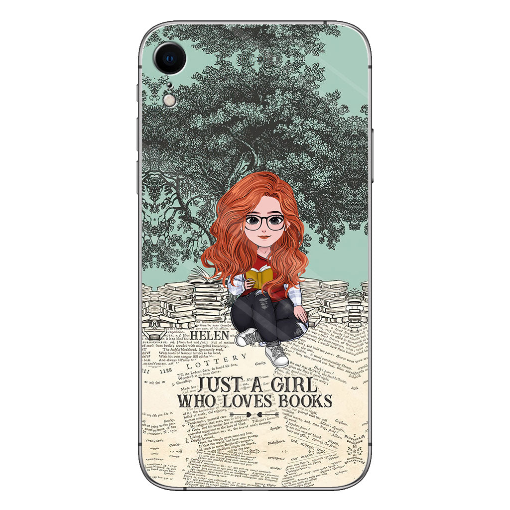 Just A Girl Who Loves Book - Personalized Book Clear Phone Case