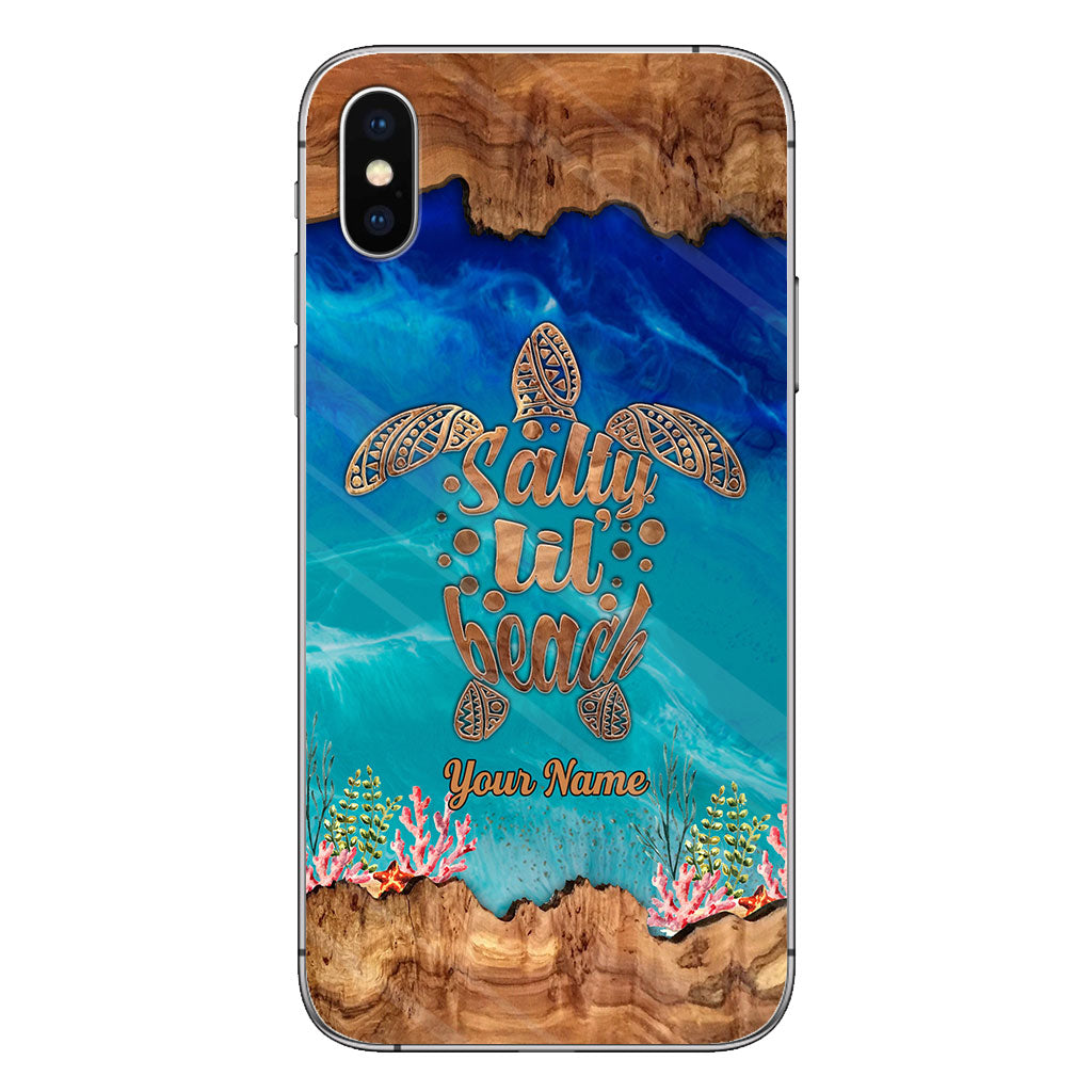 Salty Lil' Beach - Personalized Turtle Phone case