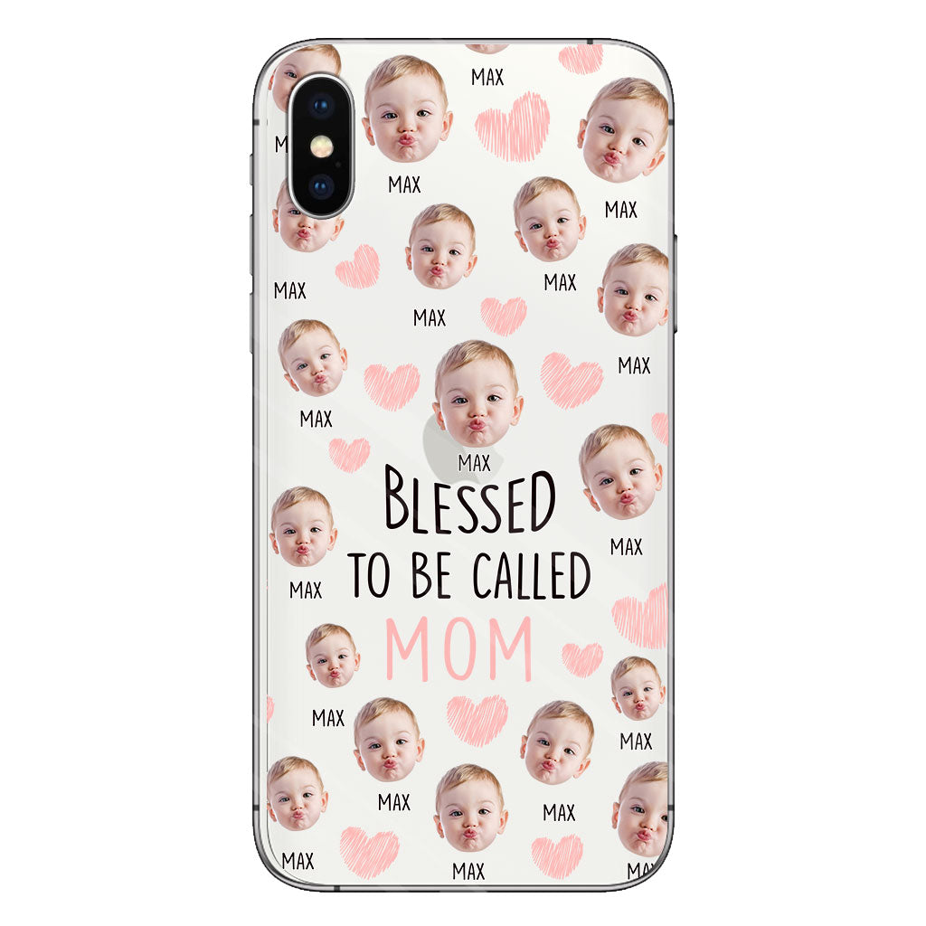 Blessed To Be Called Mom - Personalized Mother Clear Phone Case