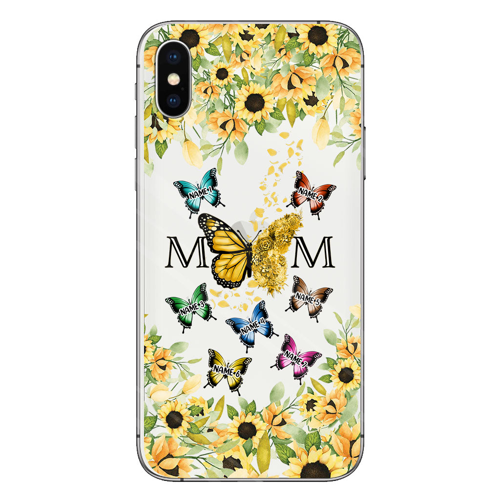 We Love You - Personalized Mother Clear Phone Case