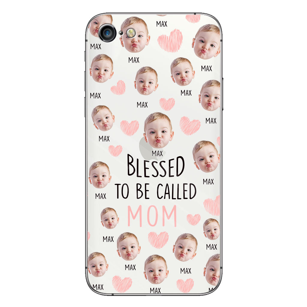 Blessed To Be Called Mom - Personalized Mother Clear Phone Case