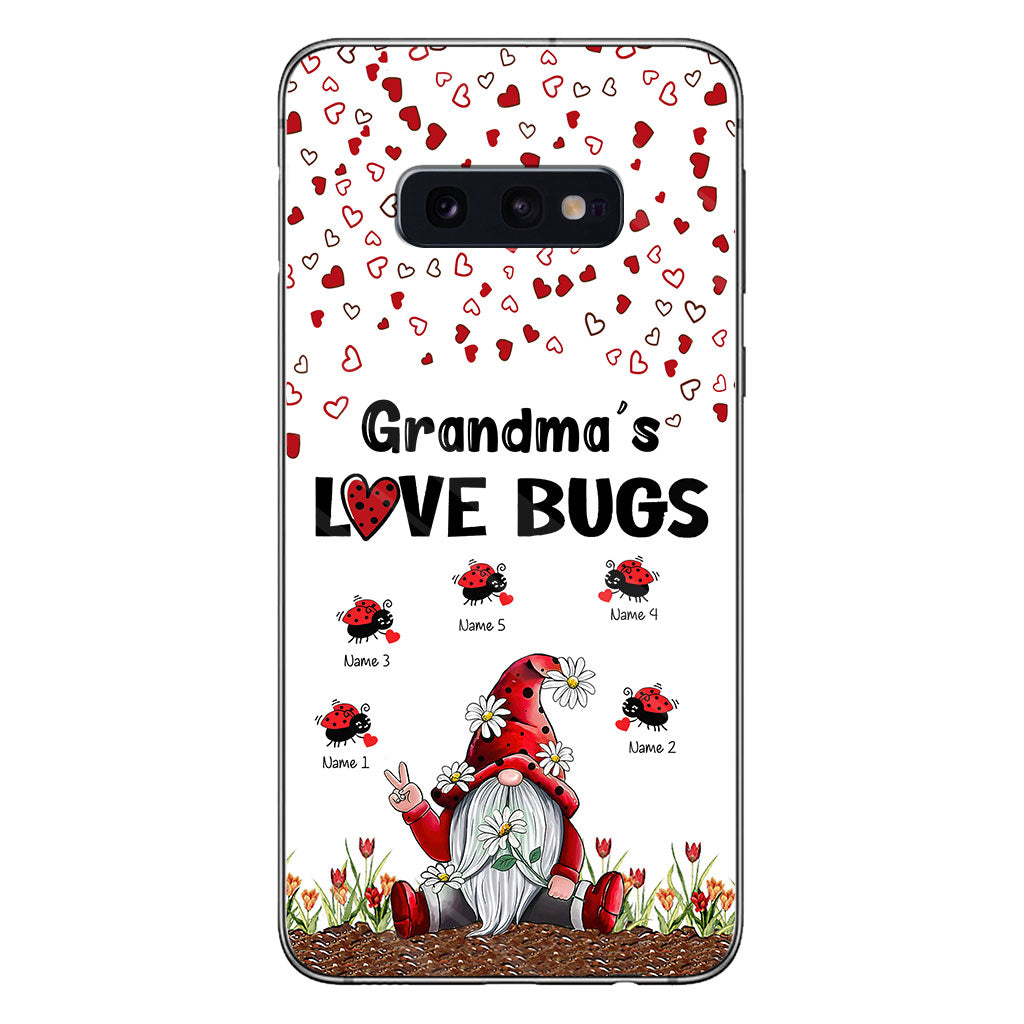 Grandma's Love Bugs - Personalized Grandma Phone Case