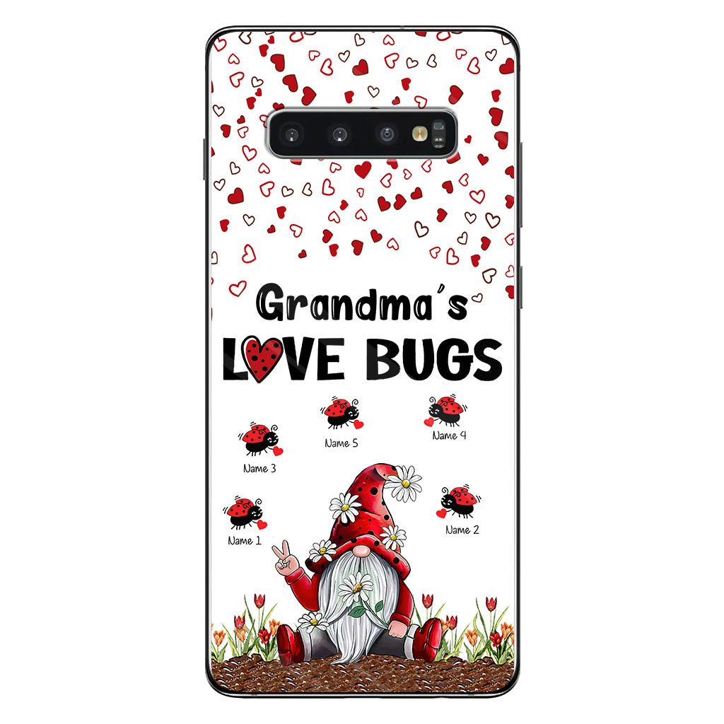 Grandma's Love Bugs - Personalized Grandma Phone Case