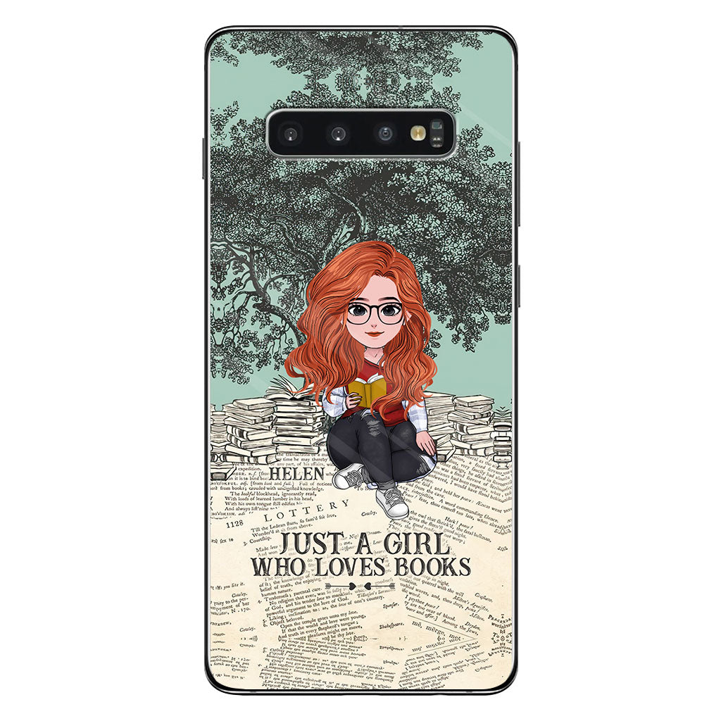 Just A Girl Who Loves Book - Personalized Book Clear Phone Case