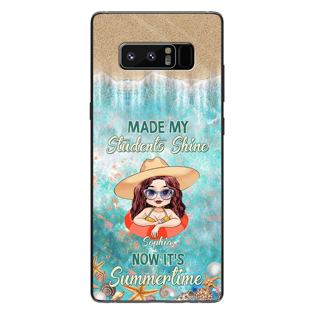 Got My Mind On Summer - Personalized Teacher Phone Case