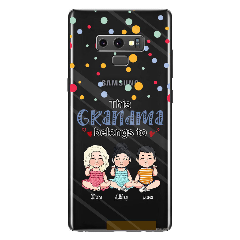 This Grandma Belongs To - Personalized Grandma Clear Phone Case