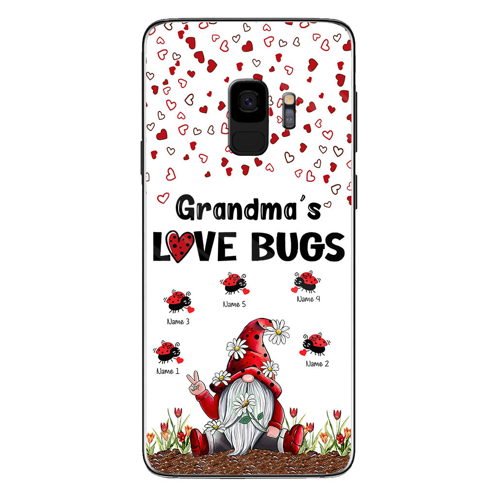 Grandma's Love Bugs - Personalized Grandma Phone Case