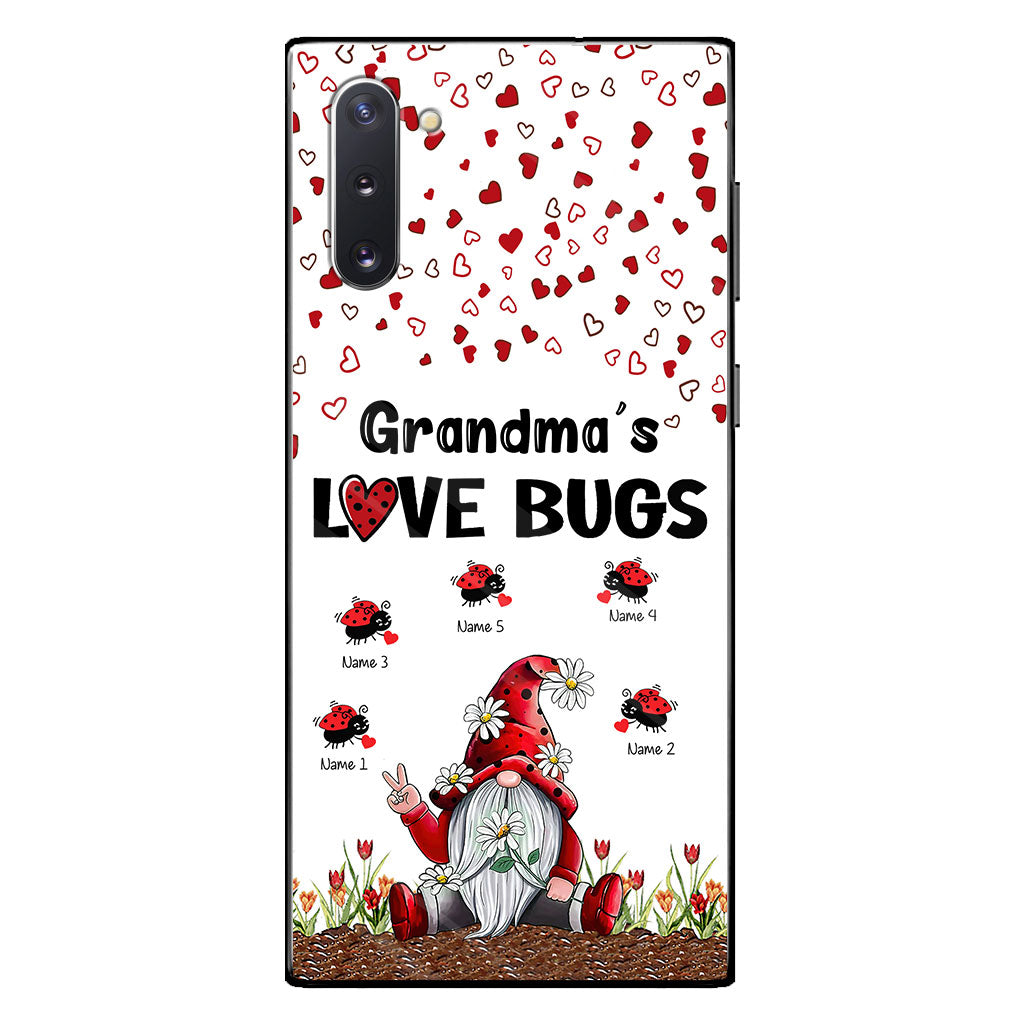 Grandma's Love Bugs - Personalized Grandma Phone Case