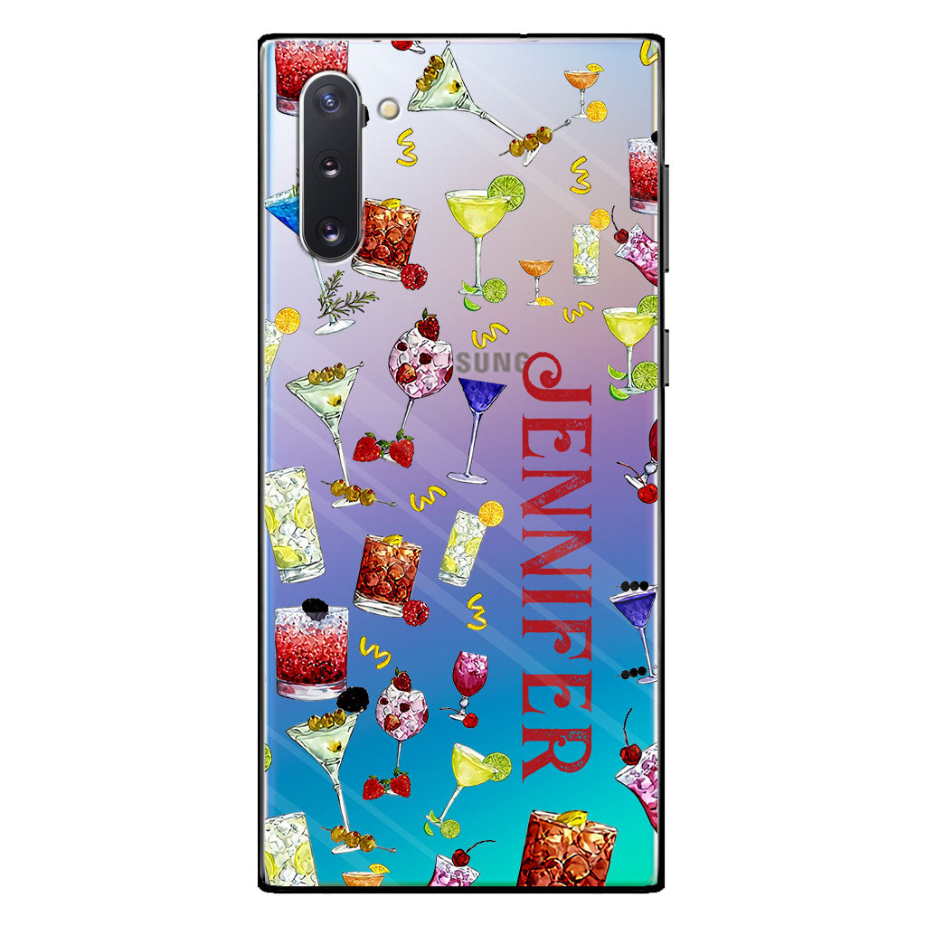 Summer Vibes - Personalized Cocktail Clear Phone Case