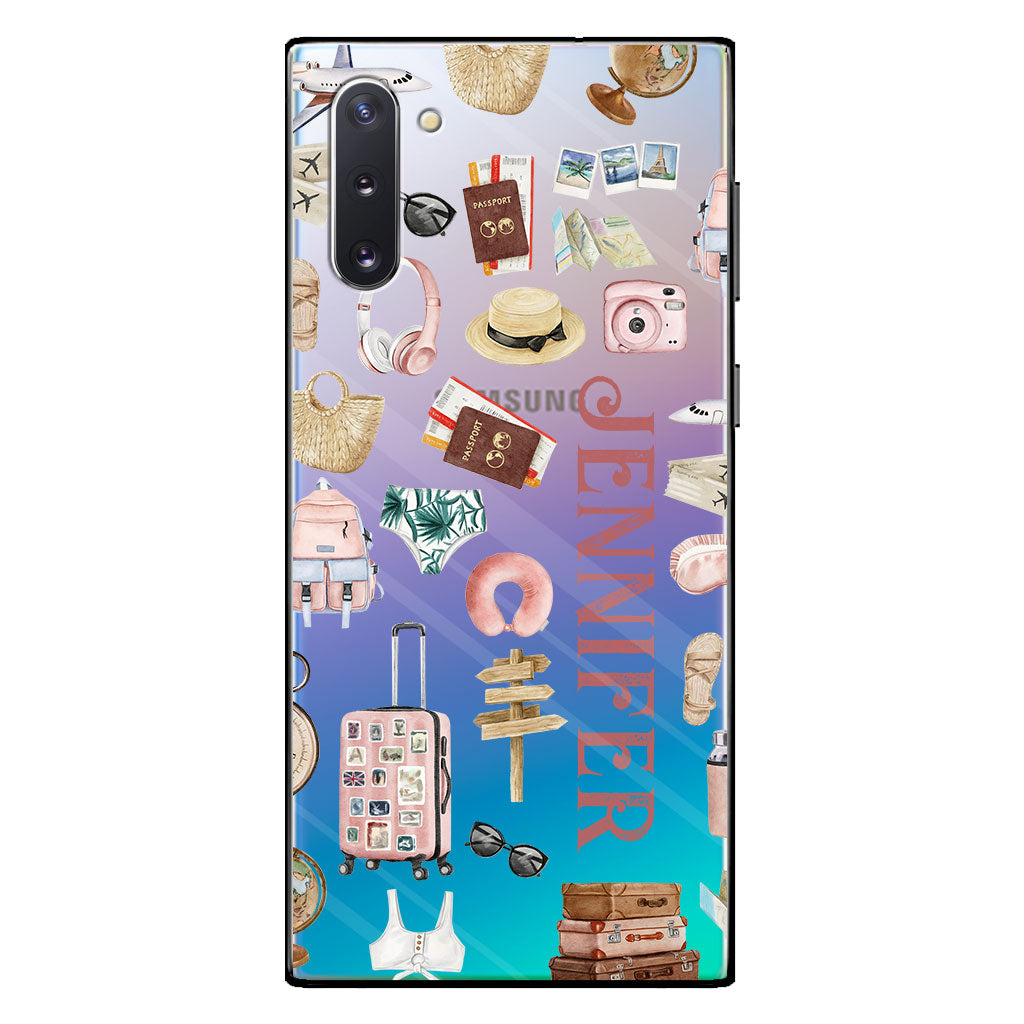 Just A Girl Who Loves Traveling - Personalized Travelling Clear Phone Case