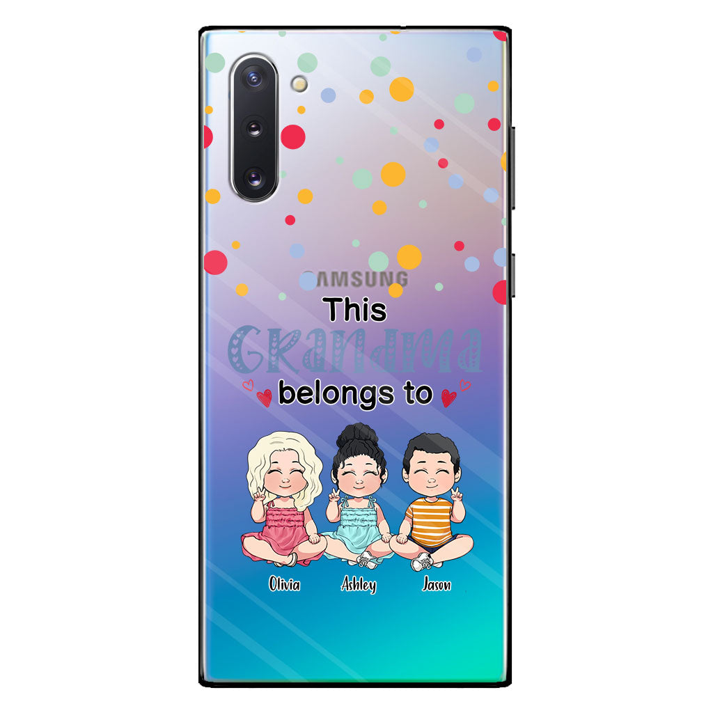 This Grandma Belongs To - Personalized Grandma Clear Phone Case