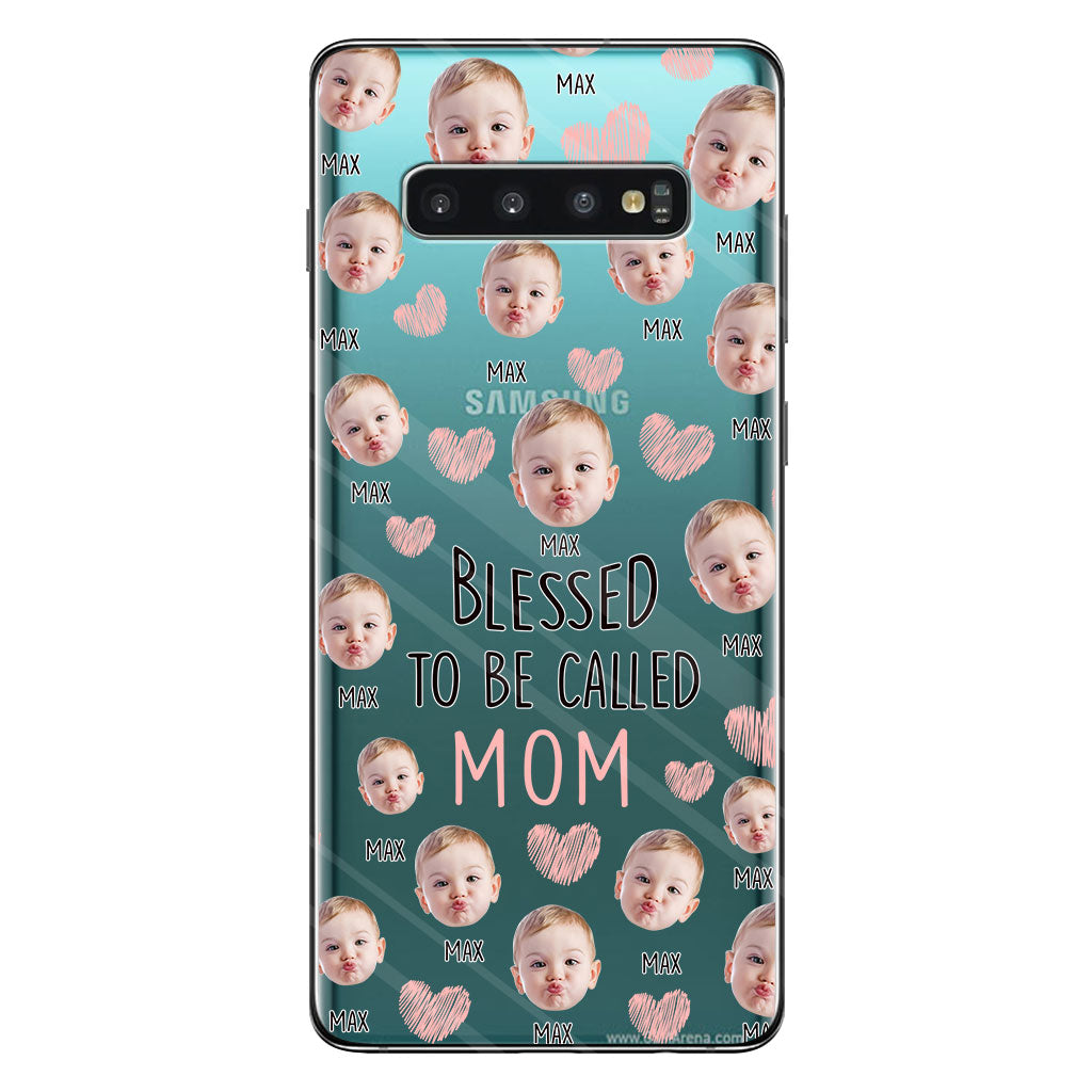 Blessed To Be Called Mom - Personalized Mother Clear Phone Case