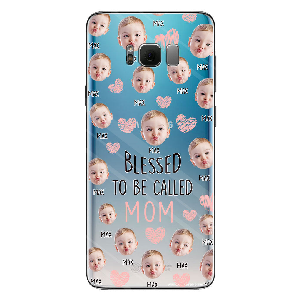 Blessed To Be Called Mom - Personalized Mother Clear Phone Case