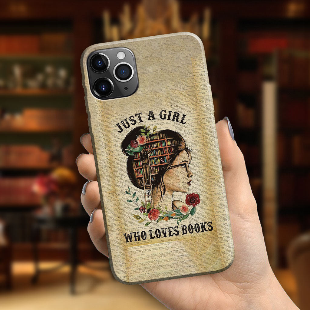 Just A Girl - Book Phone Case
