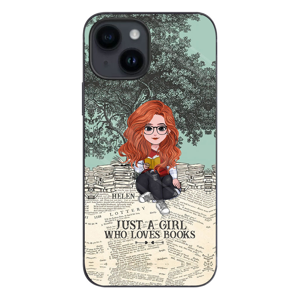 Just A Girl Who Loves Book - Personalized Book Clear Phone Case