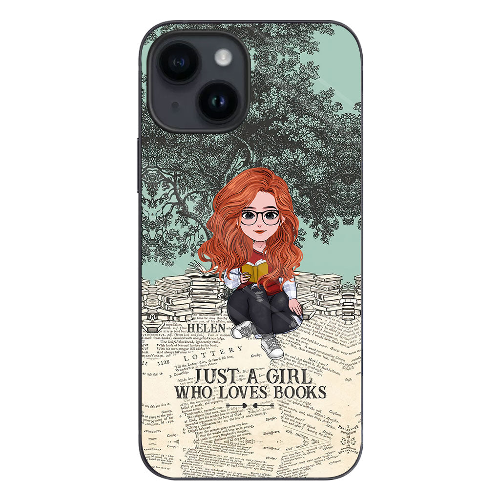 Just A Girl Who Loves Book - Personalized Book Clear Phone Case