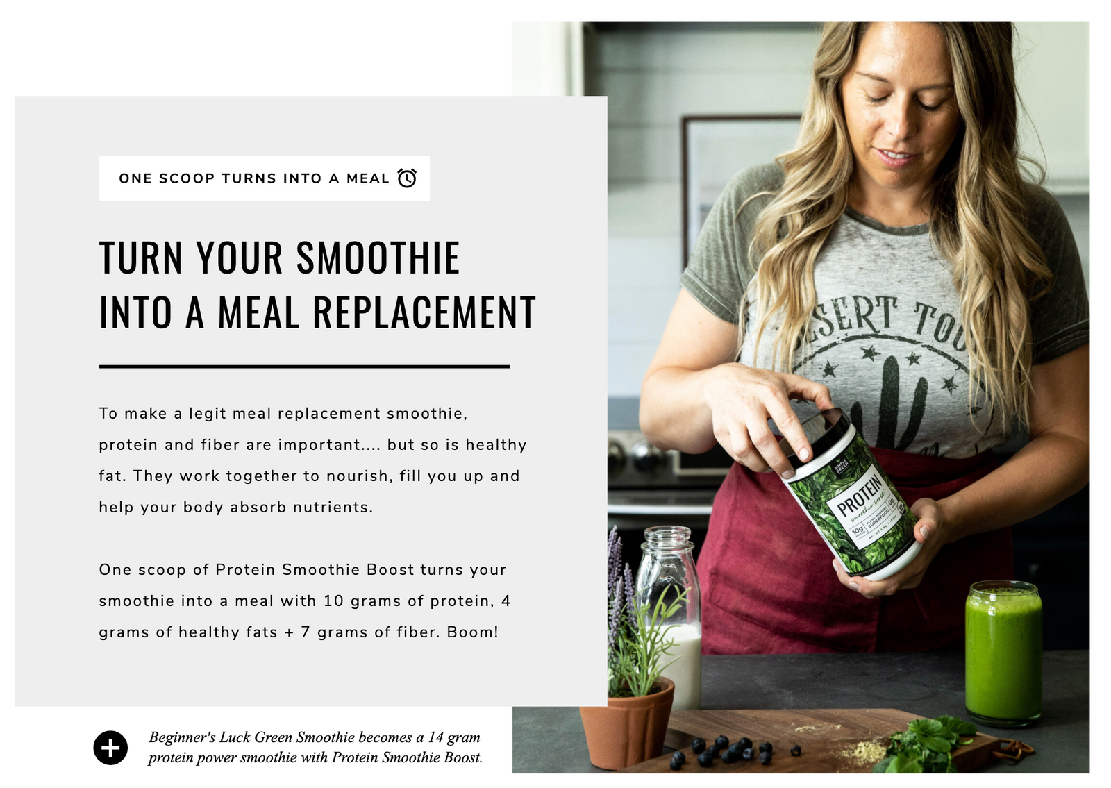 Plant-Based Protein Powder | Protein Smoothie Boost– Simple Green Smoothies