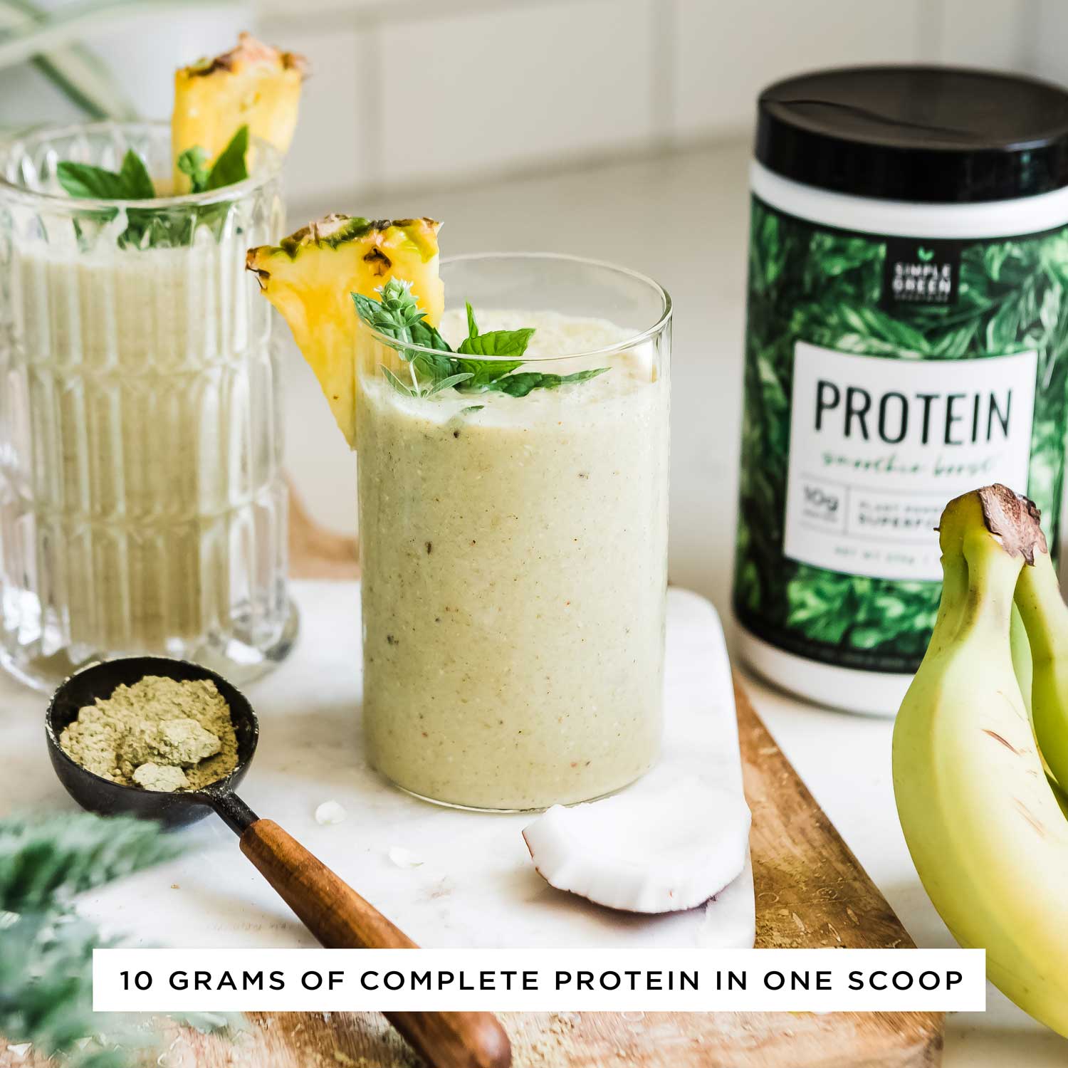 Plant-Based Protein Powder | Protein Smoothie Boost– Simple Green Smoothies
