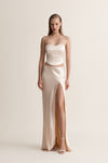 Picture of Silk maxi skirt in cream