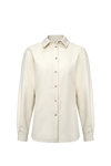 Picture of Cashmere Button-Down Shirt in Cream