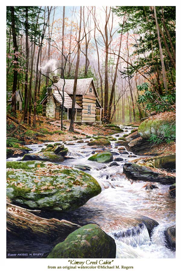Kimsey Creek Cabin Fine Art Print