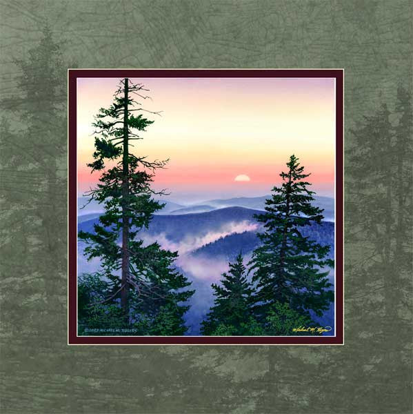 “Smoky Mountain Sunset” Canvas Print – Michael M. Rogers Fine Art