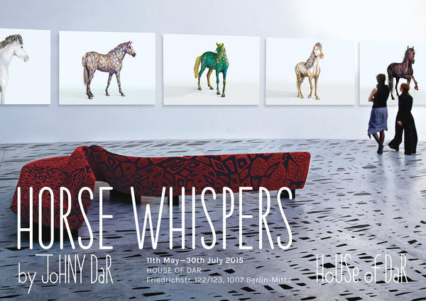 Elegant Gallery Display of 'Horse Whispers' Art Prints and a Grand Piano