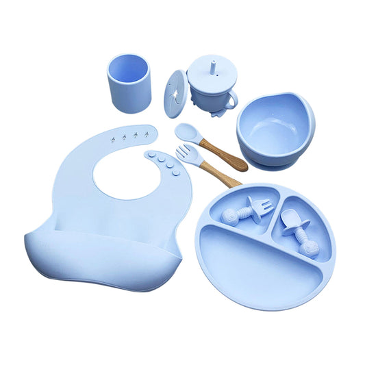 Silicone Bear Suction Plate Feeding Set for Baby - Safe & BPA-free –  Eco-Baby Tableware