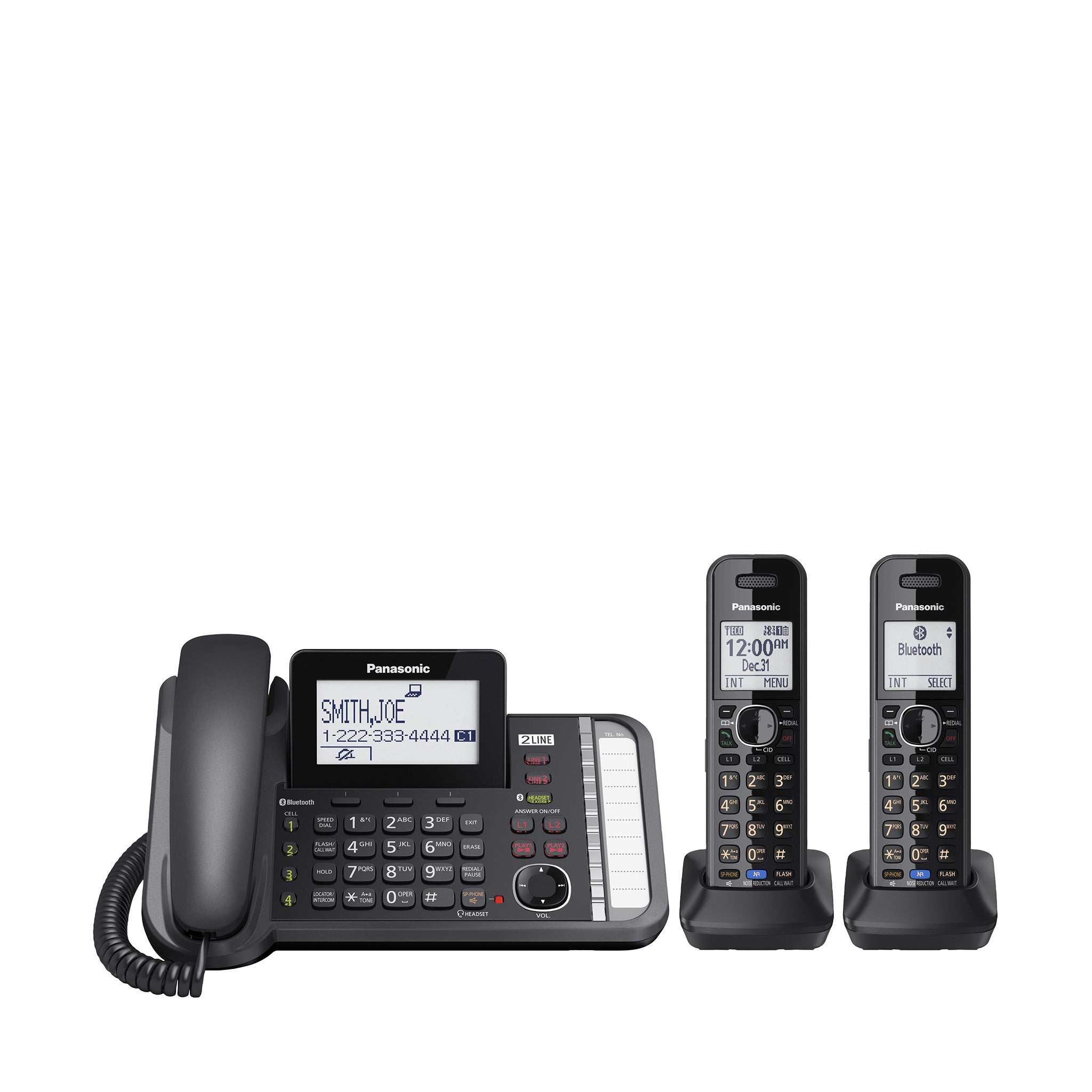 Panasonic Amplified Cordless Phone with 1 Handset, Digital Answering  Machine - KX-TGM420W