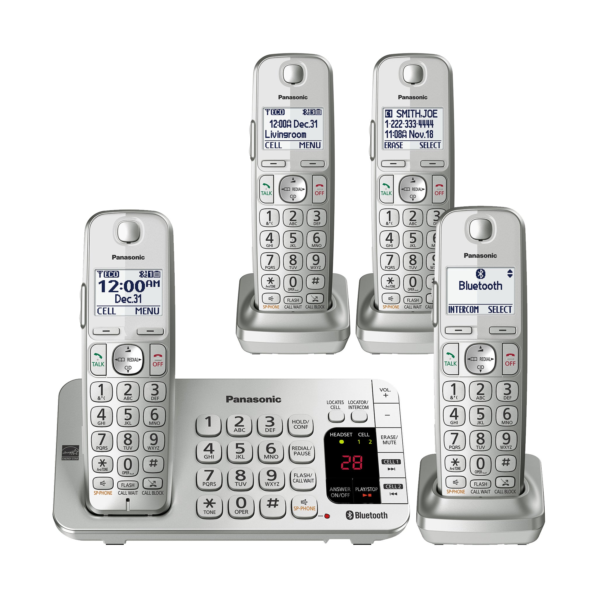 Teléfono fijo Panasonic KX-TGF350N dect, Champán