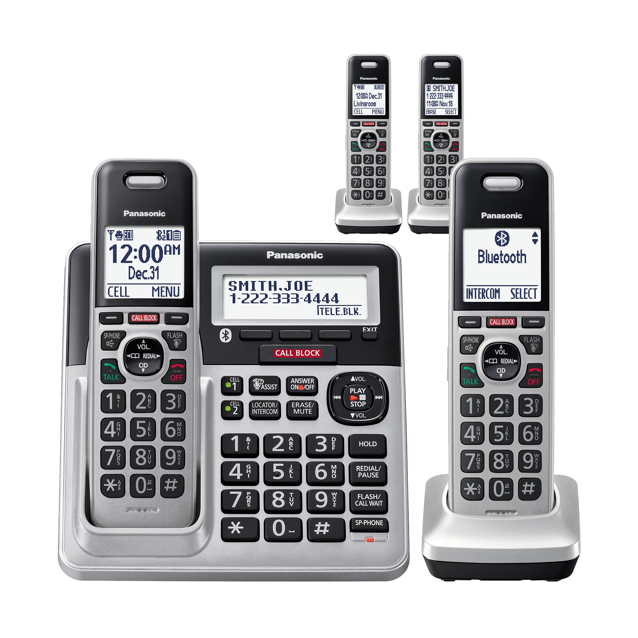 Panasonic Link2Cell Cordless Phone System with Digital Answering 