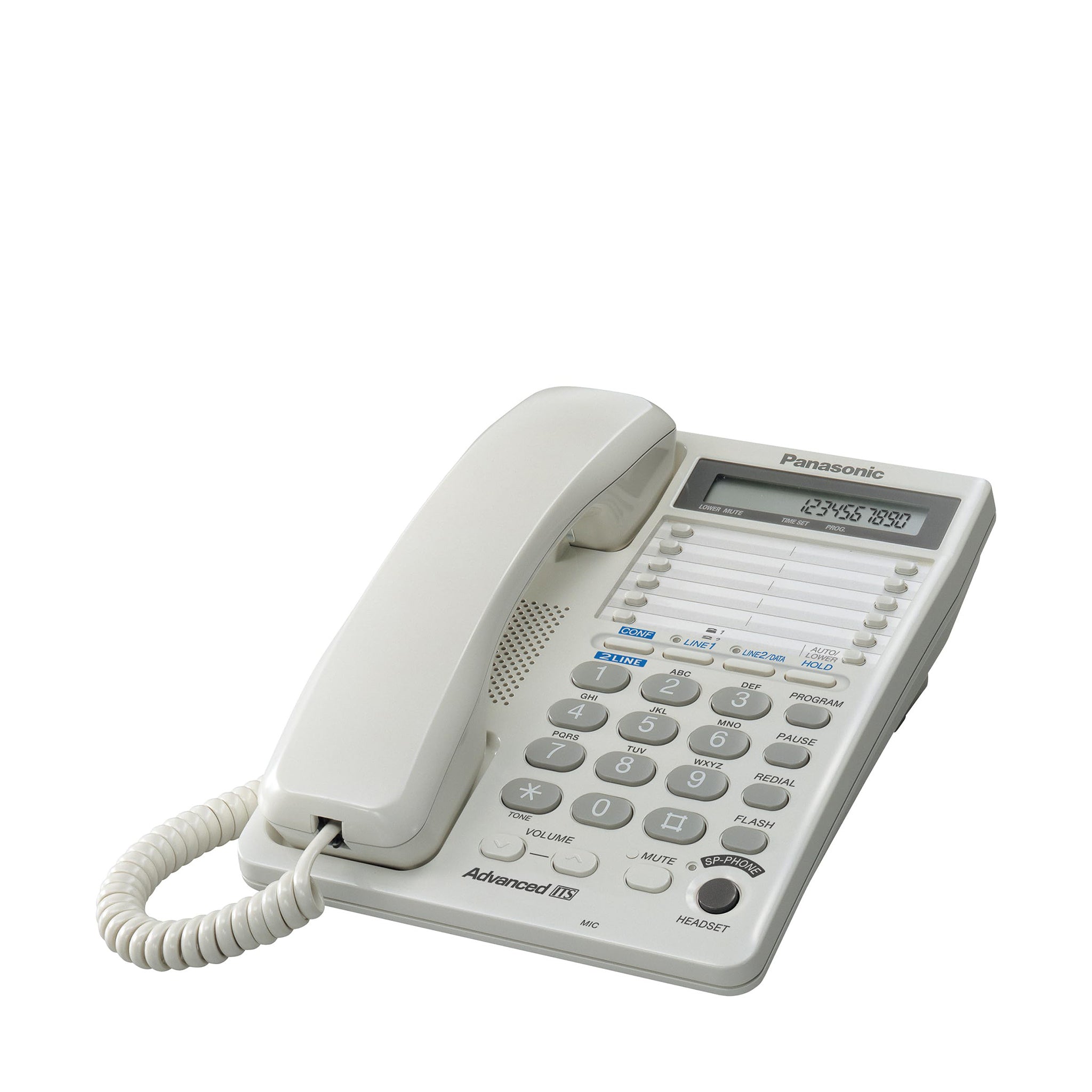 Panasonic Link2Cell Corded Phone System with 2 Corded Handsets, Digital  Answering Machine - KX-TGF382M