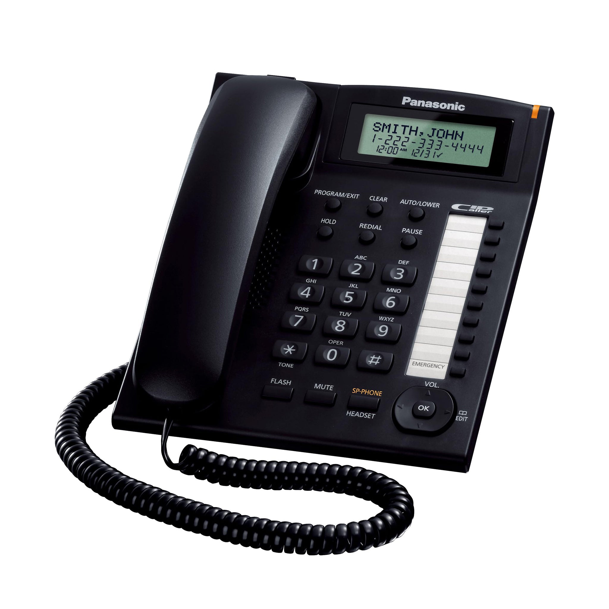 Panasonic 2-Line Compatible Corded Phone System - KX-TS208W