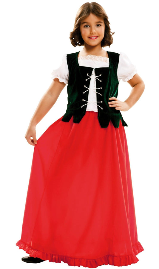 Acquista online costume da contadina medievale per bambina