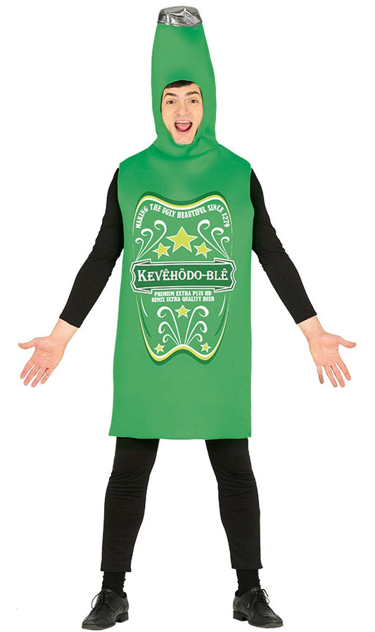 Costume da Bottiglia di Birra Verde adulto