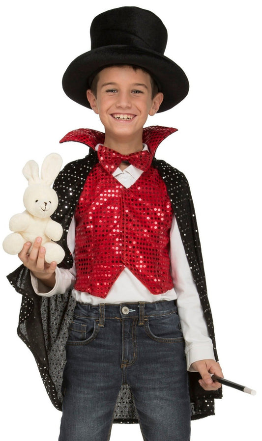 Kit déguisement avec accessoires magicien enfant