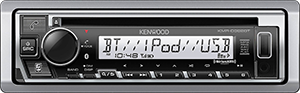 Kenwood KMR-D382BT Marine/Powersports/Car CD Receiver with Bluetooth