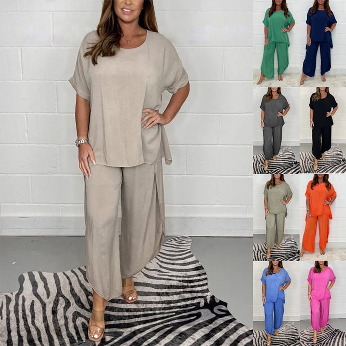 Hot Sale 48% OFF💖Floaty 2 Piece Sleeved Trouser Set – QRSHE