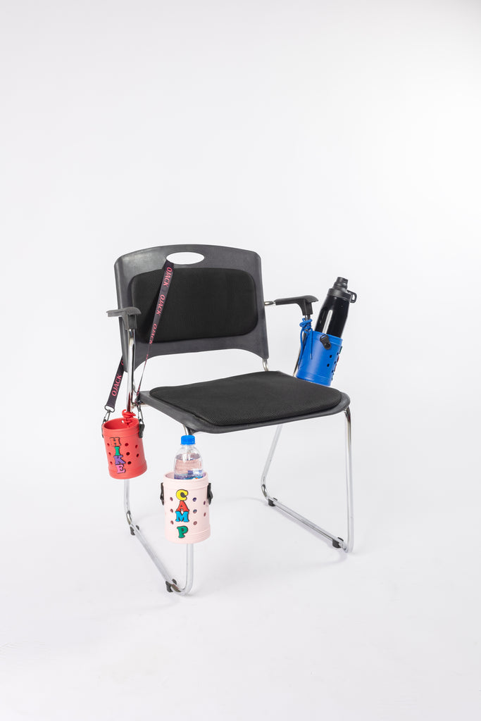 Chair with three OJACK water Bottles