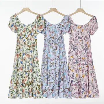 Lily Floral Print Ruffle Dress