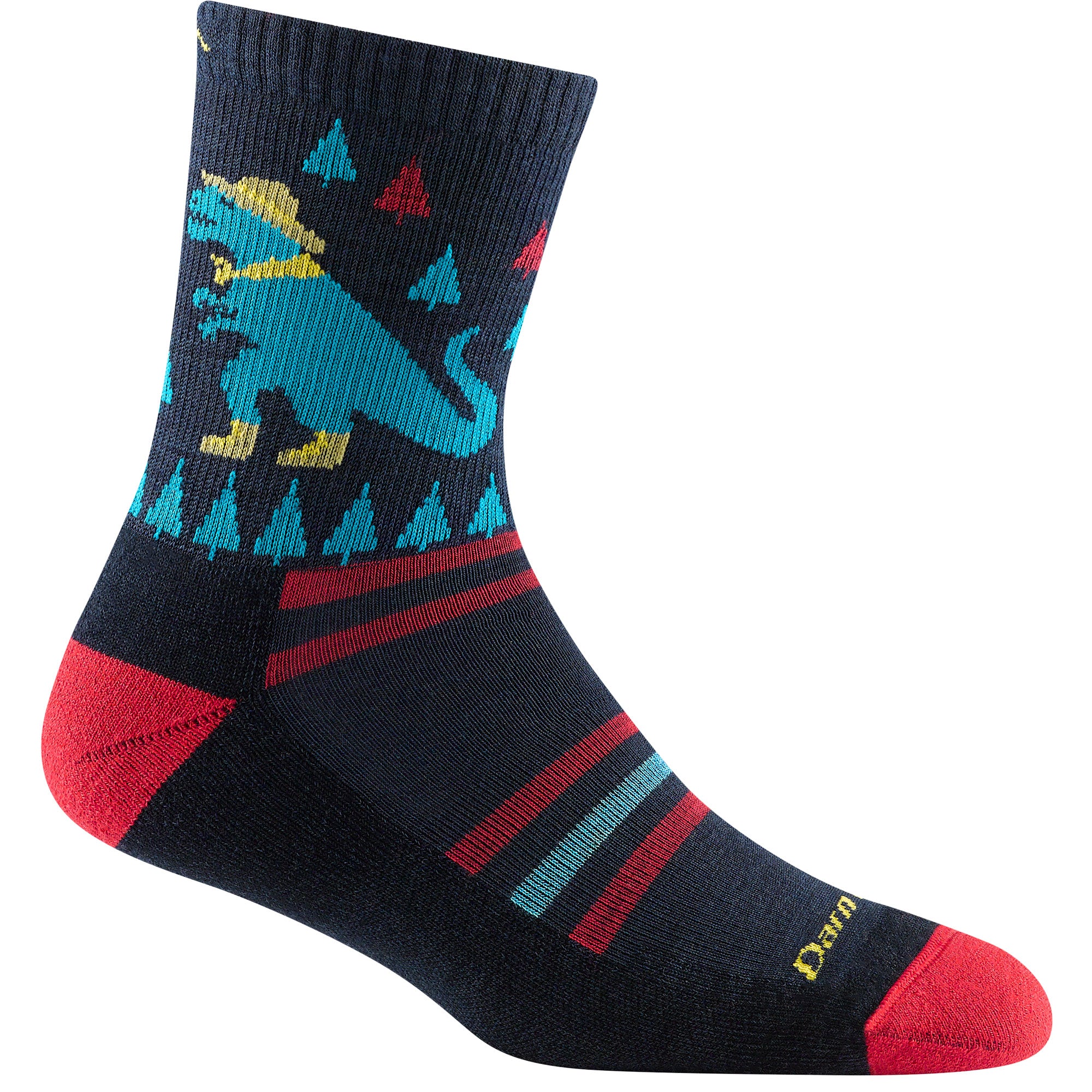  Kids Ty-Ranger-Saurus Micro Crew Lightweight Hiking Sock 