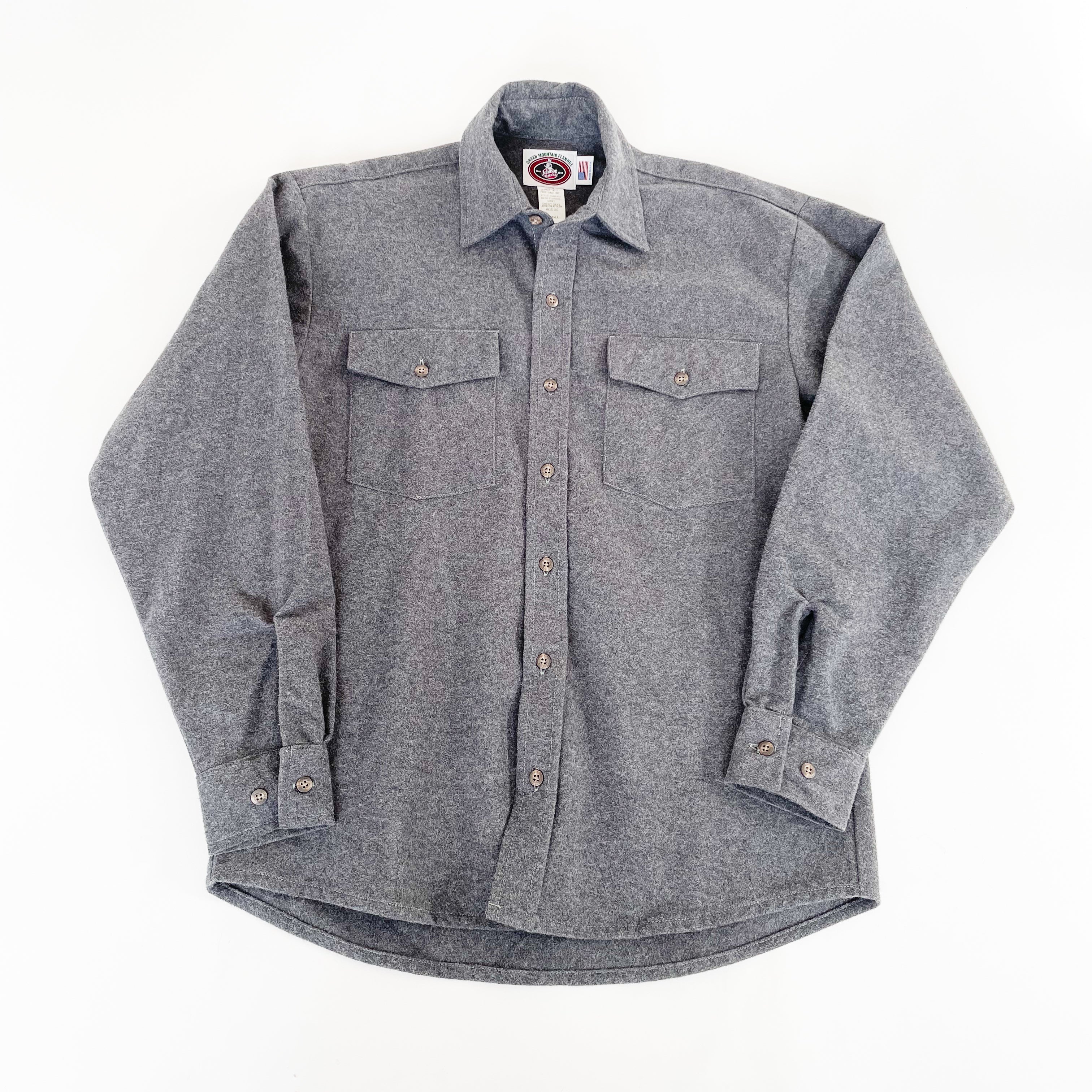  Mens Flannel Button Shirt - Gunsmoke 