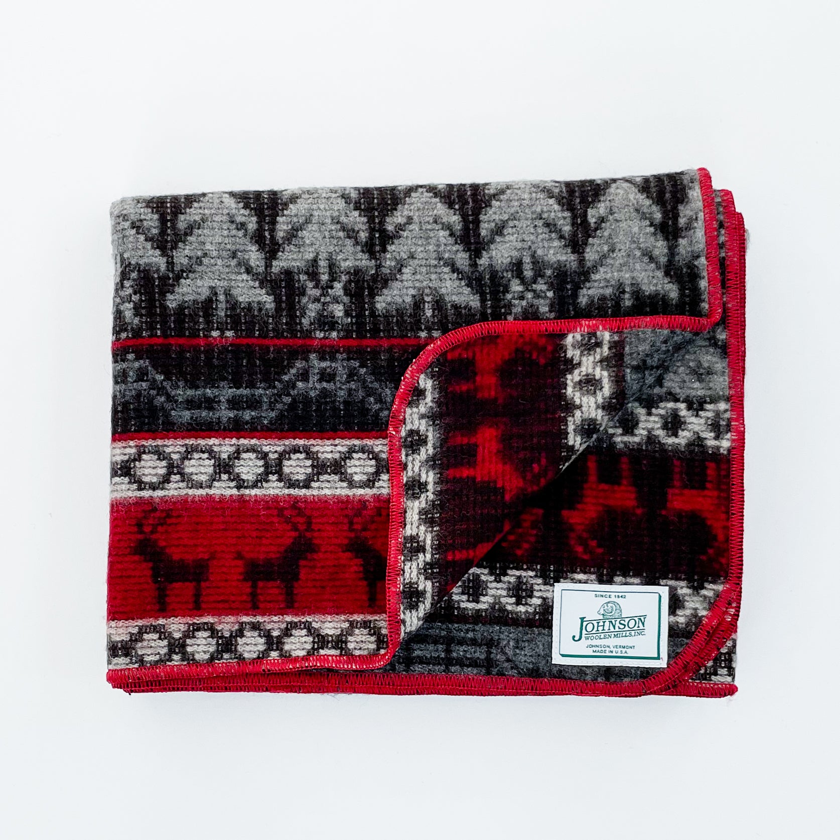  Norris Wool Throw - Fenced Wilderness 